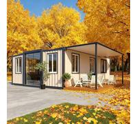 Piccole case per adulti, casa prefabbricata, casa piccola portatile, casa | Casa prefabbricata mobile da 6 m, ideale per vivere a tempo pieno, camere per gli ospiti in cortile, cabine per le vacanze o