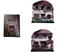 Piccole case per libri in scala 1:12, decorazione pieghevole in miniatura con diorama nascosto all'interno, piccoli libri realistici fatti a mano per case delle bambole e libreria, mini accessori per