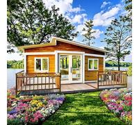 Piccole case personalizzate per adulti | Case modulari pieghevoli per contenitori | Case prefabbricate con 2-3 camere da letto con cucina e bagno completamente attrezzati in vendita | Soluzioni per la