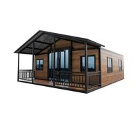 Piccole case prefabbricate pieghevoli di lusso per adulti - 2/3/4 camere da letto 40 piedi Piccola casa con cucina completa e doccia per cabina familiare o soggiorno mobile