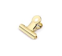 Piccole cerniere Bulldog Clips, Coideal 30 Pack 1 Pollice Raccoglitore in metallo Clip di carta Fermasoldi per cartellini Borse, negozi, ufficio e cucina di casa (Oro chiaro, 22mm)