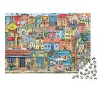 Piccole città europee Puzzle 1000 Pezzi Adulti In Resistente E Durevole, Un Puzzles Per Gioco Educativo Per La Sgonfiatina, Ideale Per Vacanza Relax, 70x50cm/1000pcs
