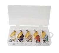 Piccole Esche Spinner | Esche da in acqua con ami - Esca vibrante con cinque ami simulati per avventure all'aperto in acqua salata e per papà campeggio uomini