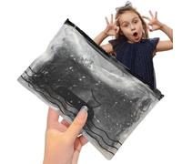 Piccole fasce elastiche per capelli neri per ragazze 1000 pezzi, resistenza elastica elastica, capelli elastici senza danni ai capelli dei capelli