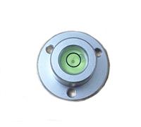 Piccole fiale rotonde del livellatore della bolla del livello dello spirito montato superficie dell'alloggio di alluminio, Ø22mm, liquido verde