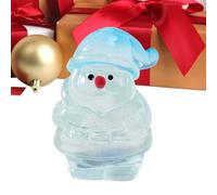 Piccole Figure Di Babbo Natale | Decorazioni per Feste in Resina Trasparente per Paesaggi - Piccole Figure Natalizie Con Effetto Luminescente Al Buio | Per Casa Vacanze Mensola Tavolo Scene In Miniatu