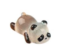 Piccole figure di Panda,Figure di Pandas - Figure di animali portatili che brillano al buio, figure di panda in resina per giardino delle fate, vasi di fiori e artigianato