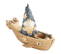 Piccole Figure Gnomo - Statua Nautica Nano | Ornamenti Nani Nautici | Scultura Nautica Gnomo A Tema Spiaggia Costiera per La Decorazione della Casa E Il Giardino