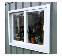 Piccole finestre scorrevoli resistenti alle intemperie, finestre scorrevoli sinistra-destra con serratura, antifurto, larghezza e altezza personalizzabili(W18xH45 in(45x113cm))