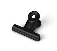 Piccole graffette Bulldog, 2 mini clip in metallo, 22 mm, multifunzione, per foto, ufficio e cucina, colore nero, utili e alla moda