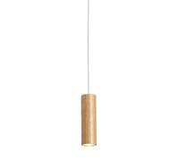 Piccole lampade a Sospensione per Comodino da Camera da Letto, Moderna Lampada a Sospensione a LED da 7 W, Lampada a Sospensione cilindrica in Legno massello, Illuminazione a Sospensione da cuci