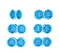 Piccole palle da baseball orecchini in silicone borchie stampo in resina gioielli colata stampi per orecchini che fanno forcina Rein Mold gioielli Casting Molds Hairpin resina epossidica