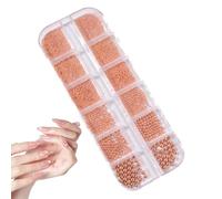 Piccole perle per unghie, piccole perle per unghie | per il fascino delle unghie - 3d dimensioni miste, piccola manicure argento oro fascino caviale perline artigianato decorazioni per