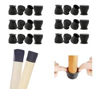 Piccole protezioni in silicone per gambe di sedie, adatte a pavimenti in legno duro da 2,2 cm a 4,3 cm, antiscivolo, per gambe di sedie, mobili, tavoli, per prevenire graffi rotondi o quadrati, 24
