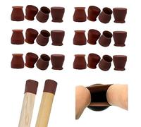 Piccole protezioni in silicone per gambe di sedie, adatte a pavimenti in legno duro da 2,2 cm a 4,3 cm, antiscivolo, per gambe di sedie, mobili, tavoli, per prevenire graffi rotondi o quadrati, 24