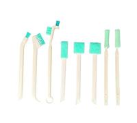 Piccole spazzole per la pulizia della casa, set da 8 pezzi con strumento di pulizia dettagliato per finestre, porte, bottiglie, auto e altro ancora