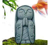 Piccole Statuine Di Buddha - Scultura In Pietra Buddha Per Esterni | Scultura Calmante, Ornamento Buddhista Zen Per La Meditazione, La Stanza Yoga, La Casa, L'Acquario, La Vasca Per Pesci E La