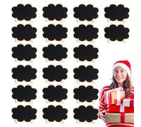 Piccole targhe da tavola - 20 pezzi tavolo in legno - Blackboard con supporto | Message Board riutilizzabili per numeri da tavolo di matrimonio, decorazioni per feste di compleanno | Mini e