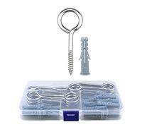 Piccole Viti con occhiello in ritardo，inox 304,per Impieghi Gravosi Anelli a Vite Autofilettanti in Metallo per Amache，fissare legno,giardino ed uso interno ed esterno(M4/M5/M6)(M5*70)