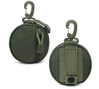 Piccoli accessori per sacchetti Molle, sacchetti EDC aggiornati per attrezzi militari, custodia tattica come portamonete portachiavi, portafoglio custodia, pacchetto auricolare wireless. (2 pezzi (verde)