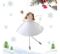 Piccoli Addobbi Angelo per Albero di Natale Ciondoli in Tessuto per Feste e | Ciondolo Angelo Decorativo Festivo Per Inverno Casa Parete Mensola Portico Compleanno