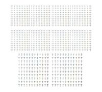 Piccoli Adesivi Croce - 1200 Pezzi Piccole Decalcomanie Autoadesive In Carta Argentata | Adesivo Per Viso A Croce Pasquale | Per Quaderni Tazze Auto Finestre Scuola Camera Da Natale Vacanze Compleanno