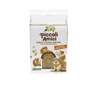 Piccoli Amici Fieno per conigli e piccoli roditori non pressato 500 gr - fieno con tarassaco, camomilla e carota - Mangime per conigli - 1° ORDINE? scegli lo sconto BZR5 / BZR20 + 200 punti fedeltà ro