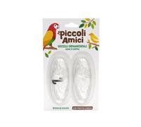 Piccoli Amici Snack Osso di seppia per uccelli ornamentali - Osso di seppia 2 pezzi Piccoli Amici - 1° ORDINE? scegli lo sconto BZR5 / BZR20 + 200 punti fedeltà