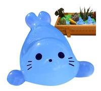Piccoli animali in resina che brillano al buio, animali che brillano al buio | Piccola foca piccola - Carine figure di sollievo dallo stress di foca per casa delle bambole e acquario, riever