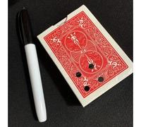Piccoli Buchi Primo Piano Trucchi Magici Illusioni Poker Deck Puntelli Mago Follemente Visivo Magie Gimmicks