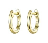 Piccoli cerchi for le donne color oro in argento sterling 925, piccoli orecchini a cerchio, gioielli femminili alla moda(Sce808)