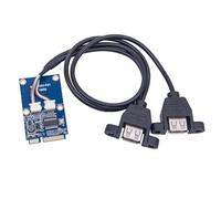 Piccoli convertitori USB Wifi Key A + E a doppio cavo USB 2.0 Convertitori USB Ampia compatibilità per accessori computer