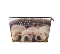 Piccoli cuccioli di Labrador Golden Retriever, Borsa da toilette Borsa per trucco Borsa per cosmetici Borsa da toilette da viaggio portatile