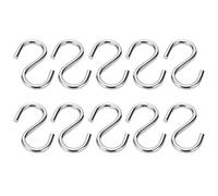 Piccoli e Raffinati Ganci a S in Acciaio Inossidabile 304, Confezione da 10, Organizer Stabile per Asciugamani Chiave M4, per Ufficio, Camera da Letto, Officina