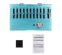 Piccoli equalizzatori a 10 segmenti Scatola effetti per chitarra Effetti per chitarra Regolatore di frequenza Accessori audio Equalizzatori Pedale Dispositivo portatile Regolatore di frequenza