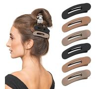 Piccoli fermagli per capelli piatti da donna per capelli sottili, confezione da 6 accessori per capelli