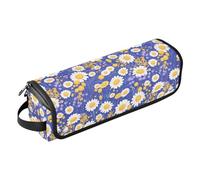 Piccoli fiori gialli di camomilla 2 in 1 organizer per strumenti per capelli con tappetino in ferro portatile organizer per strumenti caldi ferro arricciacapelli ferri piatti volumizzatore per capelli