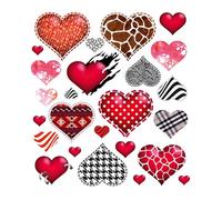 Piccoli fogli di toppe a forma di cuore