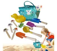 Piccoli Giochi Sabbia | 9 Pezzi Castelli Sabbia - Attrezzi Gioco All’Aperto, Giochi Di Scavo Per Bambini 3+ Anni, Attività Vacanze Al Mare