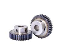 piccoli ingranaggi, 1 pezzo 1M 40T-66T ingranaggio cilindrico foro 8 mm modello 1 motore con passo OD 42 mm-68 mm acciaio al carbonio tempra(42 Teeth)