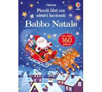 Piccoli libri con adesivi luccicanti - Babbo Natale