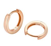 Piccoli orecchini a cerchio in argento Sterling 925 per donne e ragazze, in oro 14 carati, piccoli orecchini ipoallergenici per cartilagine, Argento sterling, Nessuna pietra preziosa