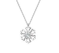 Piccoli orecchini a forma di fiocco di neve, piccoli fiocchi di neve, in argento Sterling 925, ipoallergenico, CZ, per feste invernali, crisi, Zirconia cubica