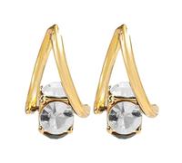 Piccoli Orecchini Donna Oro Zirconia, Orecchini Anallergici Donna Pendenti, Orecchino Cerchio Oro Con Brillantini Earrings For Women Gold Moissanite Orecchino Gra Regalo Compleanno