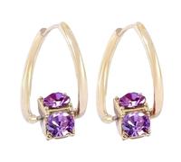 Piccoli Orecchini Donna Oro Zirconia, Orecchini Anallergici Donna Pendenti, Orecchino Cerchio Oro Con Brillantini Earrings For Women Gold Moissanite Orecchino Gra Regalo Compleanno