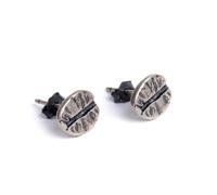 Piccoli orecchini vintage in argento Sterling 925 da donna, in stile gotico, a forma di chicchi di caffè, ipoallergenici, alla moda, bohémien, alla moda, retrò, antichi, gioielli, idea regalo