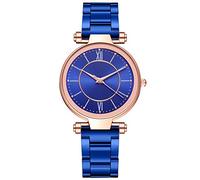 Piccoli orologi per le donne casual orologio al quarzo cinturino in acciaio inossidabile orologio da polso analogico da donna orologio da donna cinturino orologio da uomo 20 mm, Blu, misura unica