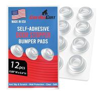 Piccoli paracolpi trasparenti (set da 12) autoadesivi per porte, protezioni da parete, piedini in gomma per altoparlanti, elettronica, mobili