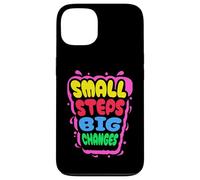 Piccoli passi, grandi cambiamenti, design con scritta Custodia per iPhone 13