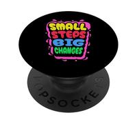 Piccoli passi, grandi cambiamenti, design con scritta PopSockets PopGrip Adesivo